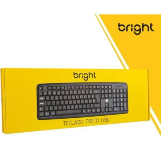 Teclado Bright USB Preto
