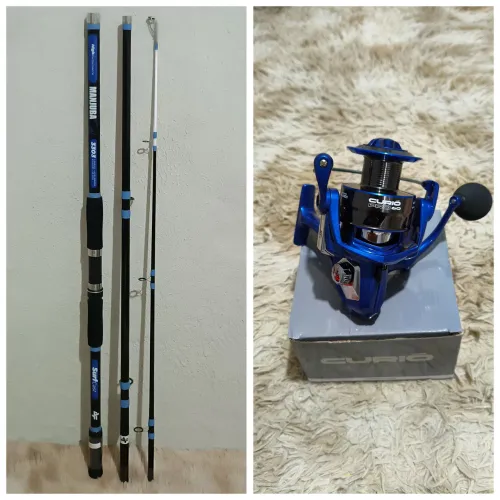 Vara 3,30m e molinete 6000 novos