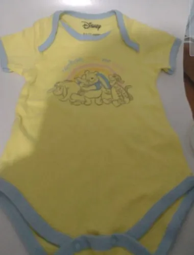 Body Infantil Amarelo Disney Pooh