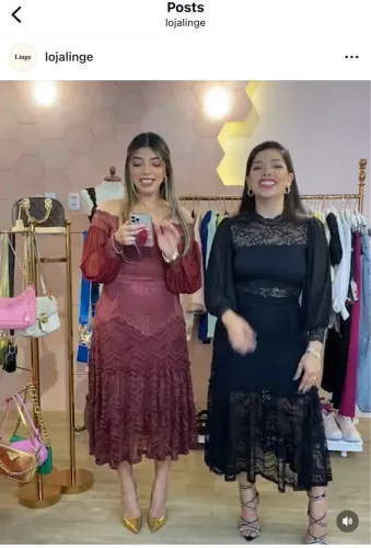 Saia vermelha linge