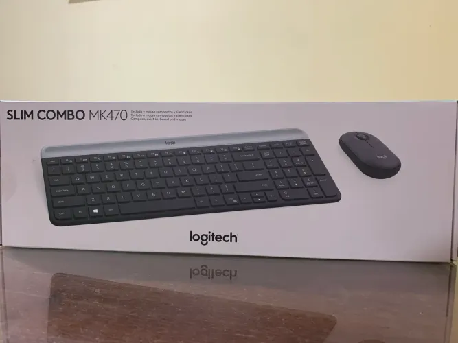 Combo Teclado e Mouse Logitech Slim MK470