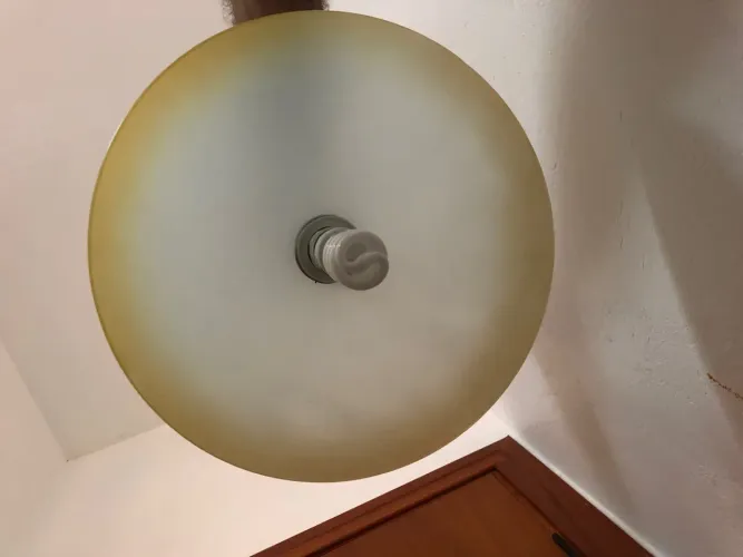 Luminária pendente de teto cúpula vidro 