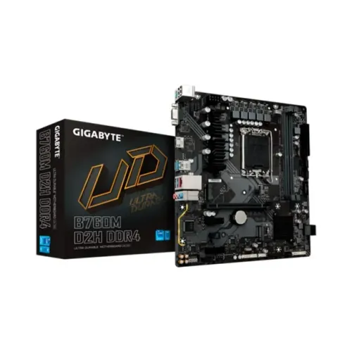 Placa Mãe Gigabyte B760M D2H - NOVA, LGA 1700, Micro ATX, DDR4