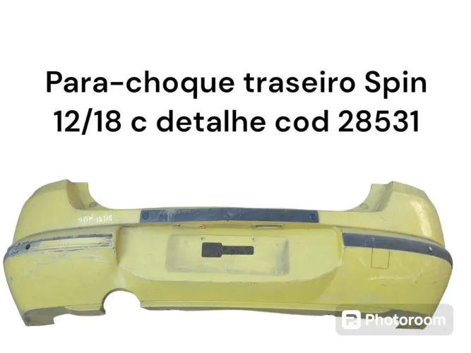 Para-choque Traseiro Spin 12/18 c detalhe 
