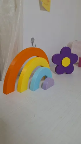 Arco iris + flor 