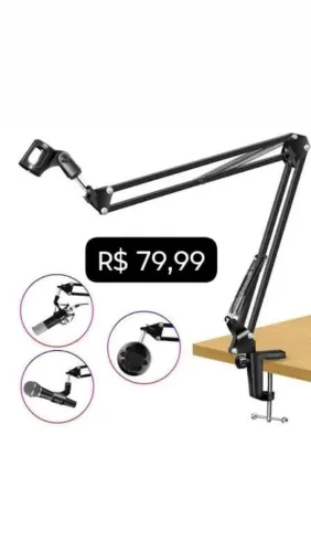 Braço articulado para microfone