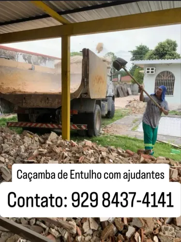 Cacamba de Entulho Manaus (2 ajudantes incluso)