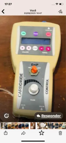 Teclado para carboxiterapia portátil 