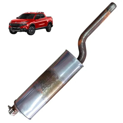 Escapamento intermediário fiat toro 1.8 2021 2020 2019 2018