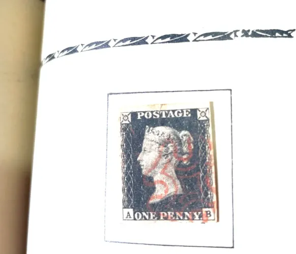 Selos antigos - Coleção de 1 Penny Black