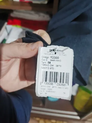 Terno camisa calça e gravata DI Marino cor marinho N°58 paletó calça 54