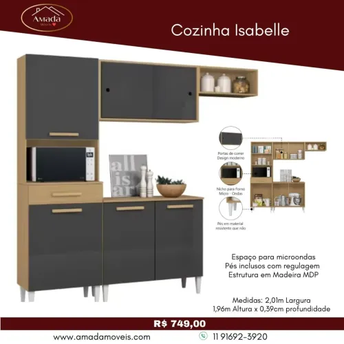 Cozinha Isabelle, à pronta entrega