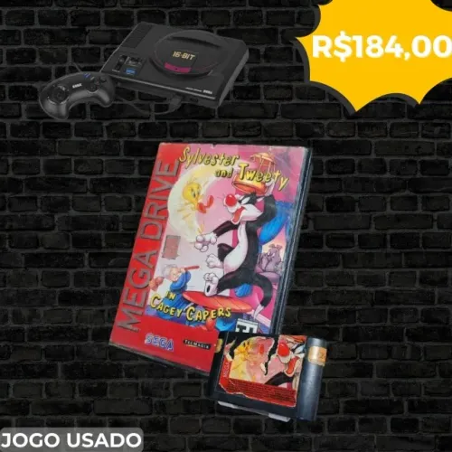 Jogo Mega Drive Sylvester and Tweety (Piu-Piu e Frajola) - (USADO)