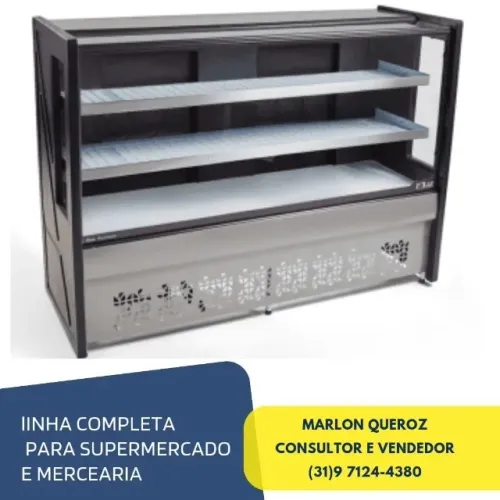 Balcão Refrigerado Polar 2 Placas Frias 1,75M Preto 220v
