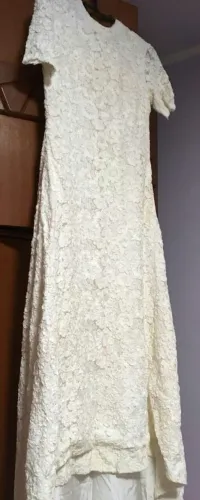 Vestido rendado branco