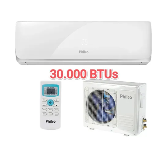 Ar Split Philco 30.000 BTUs + Novo + Nota + Garantia+ Cartão 12x*!!