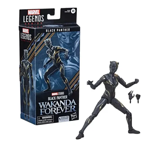 Pantera Negra - Boneco Black Panther Wakanda Forever Marvel Legends 