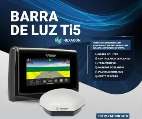 2 GPS agricola HEXAGON TI5 - com sinal aberto