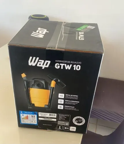 ASPIRADOR ÁGUA PÓ WAP 10 LITROS AMARELINHO PROFISSIONAL NOVO PRONTA ENTREGA 