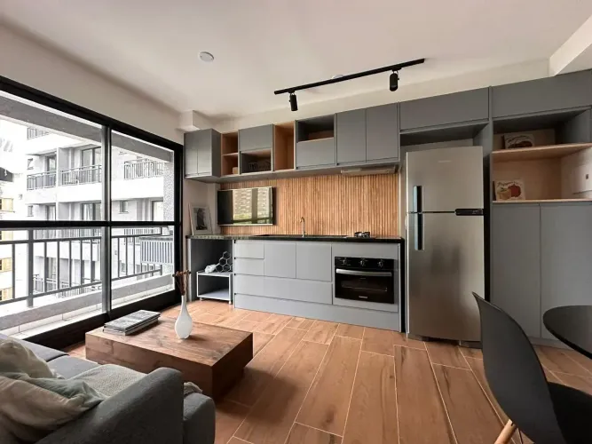 Studio mobiliado parta para aluguel com 40 m² com 2 quartos no Morumbi