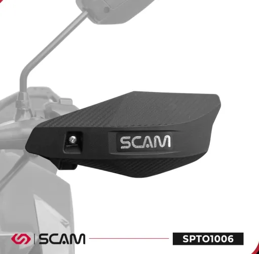 Protetor De Mão Universal Scam Compativel Guidão Até 22mm