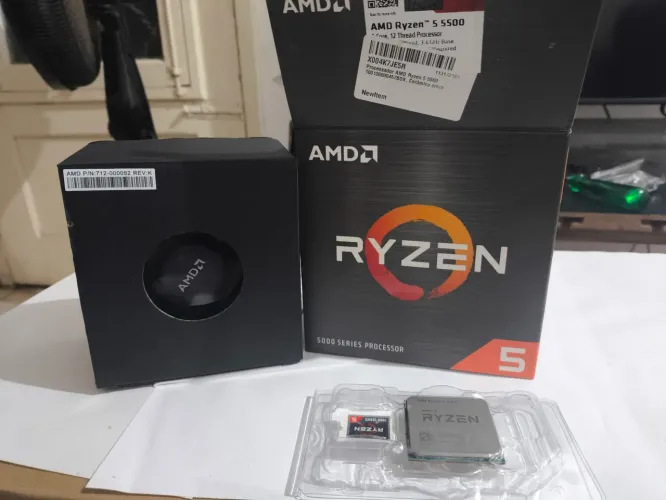 Processador AMD Ryzen 5 5500 (Completo na Caixa + Nota Fiscal Amazon)