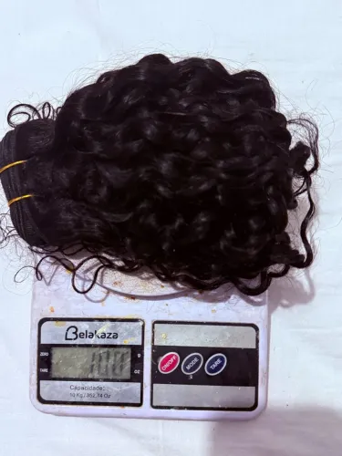 Tela 100% cabelo humano cacheado brasileiro