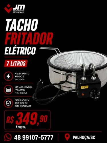 Fritadeira tacho 7 litros JM  - Sônia 