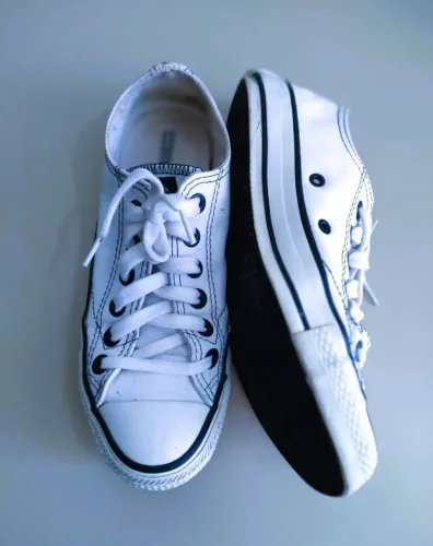 TÊNIS ALL STAR COURO BRANCO - FEMININO 35  BR