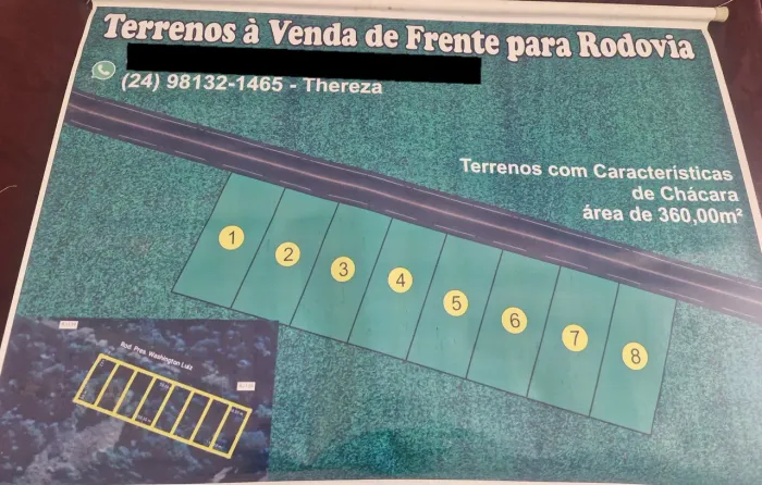 VENDO LOTES EM FRENTE A RODOVIA
