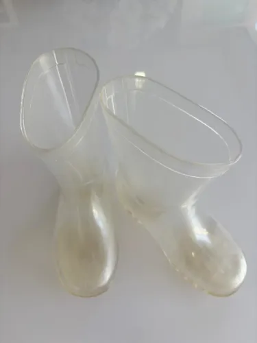Bota Pampili Infantil Transparente Com Led - Tamanho 28/29