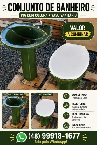 Pia e vaso sanitario