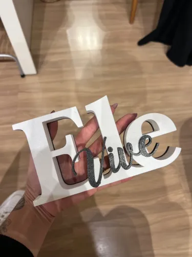 Letreiro personalizado/ impressão 3D