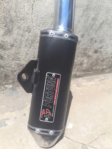 Escapamento fortuna silent inox cg 150/160 legalizado