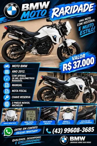 BMW f800r 2012 raridade