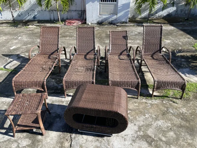 Conjunto de Área Externa em Alumínio - 6 Peças