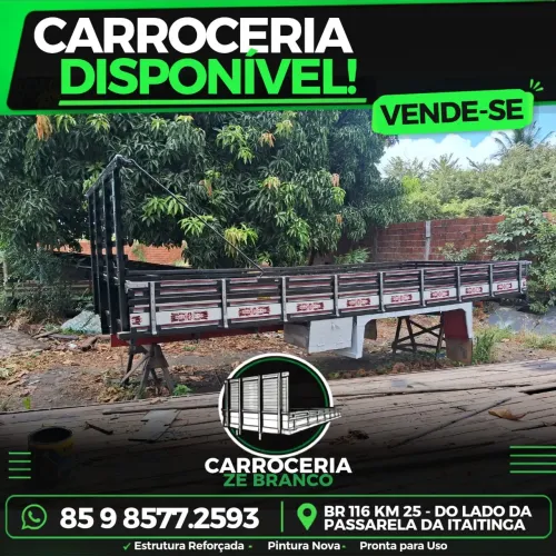 Carroceria de madeira para caminhão 3/4