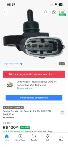 Sensor map para kia sorento