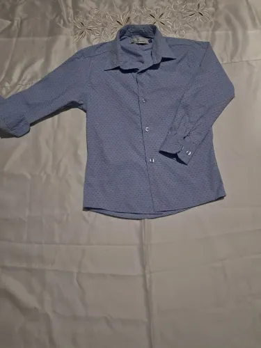 Camisa social infantil 8 anos, veste 4/6