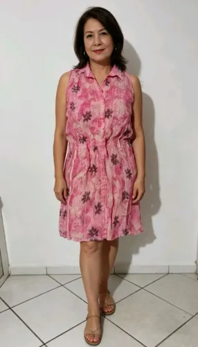 Vestido c/ Botões Fresquinho ( Elástico na cintura)