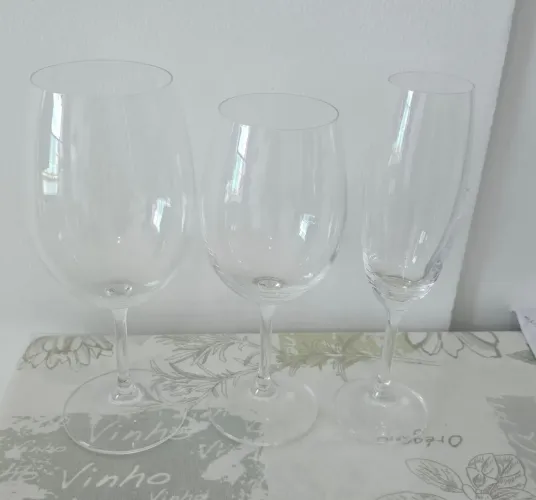 Taças de cristal marca Bohemia Crystal