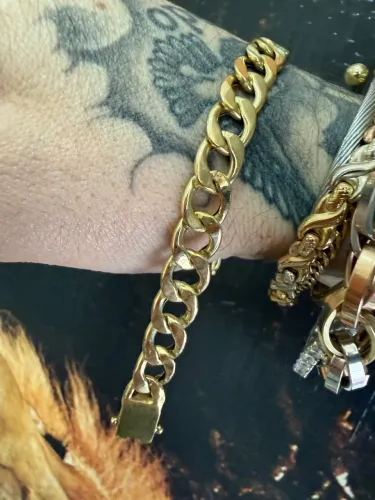 Pulseira Maciça de ouro 12.89g 18k procedência garantia eterna