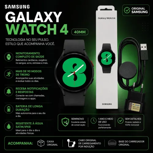 Samsung Galaxy Watch4 40mm Original | Seminovo