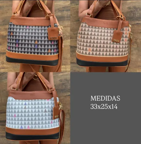 Bolsa Estilo Schutz Mini Tote Emma Neo Triangle