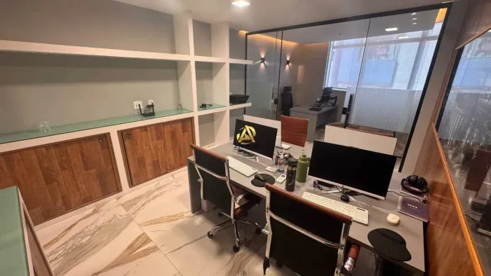 Sala Comercial Mobiliada 40m² no Ocean Ville Corporate Center Praia da Costa?