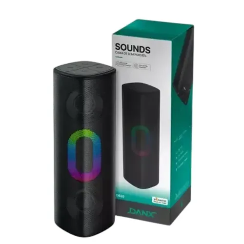 Caixa de som DS20 Danx 10W Preta Bluetooth sd/ Usb Preta-Loja Fs