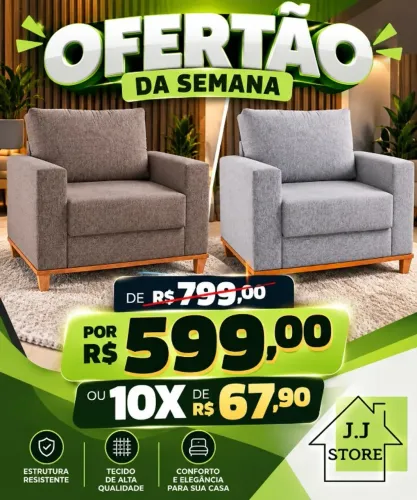 poltrona - prada - pés em madeira maciça - compre e receba em 72 horas 
