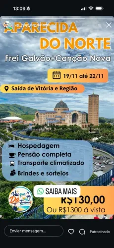 Romaria para Aparecida do Norte - Viaje com Segurança e Conforto