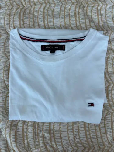 Camiseta Tommy Hilfiger Manga Longa Branca Masculina M Original 