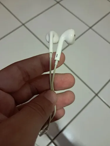 Fone de ouvido da apple com fio saída lightning 